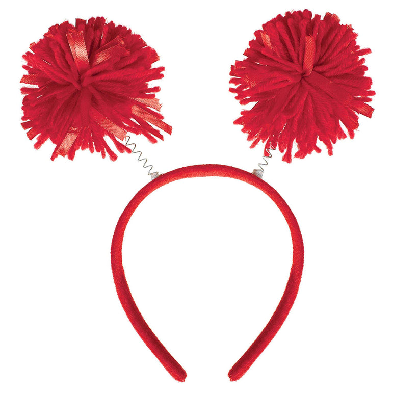 Red Pom Pom Headbopper Costumes & Apparel - Party Centre