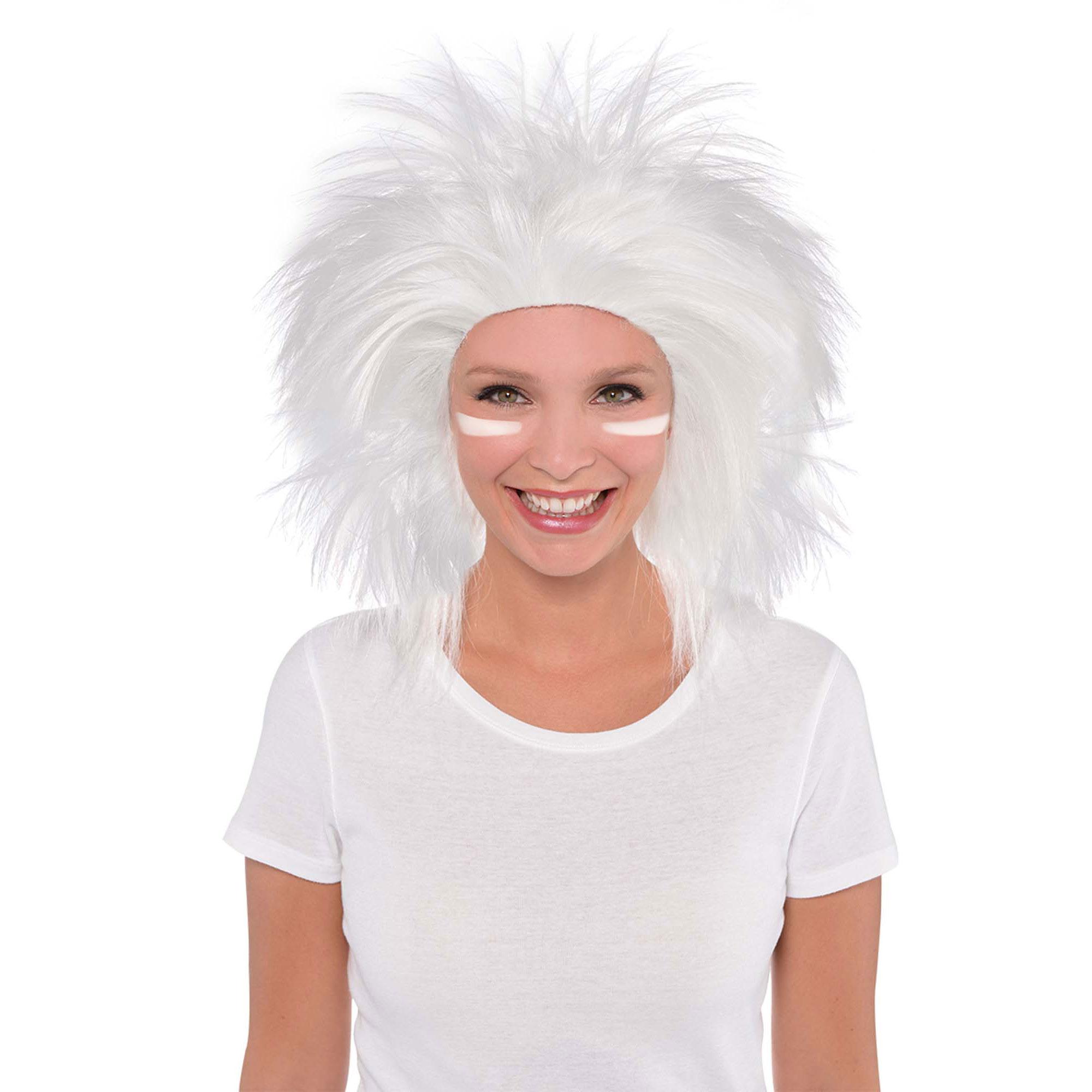 White Crazy Wig Costumes & Apparel - Party Centre - Party Centre