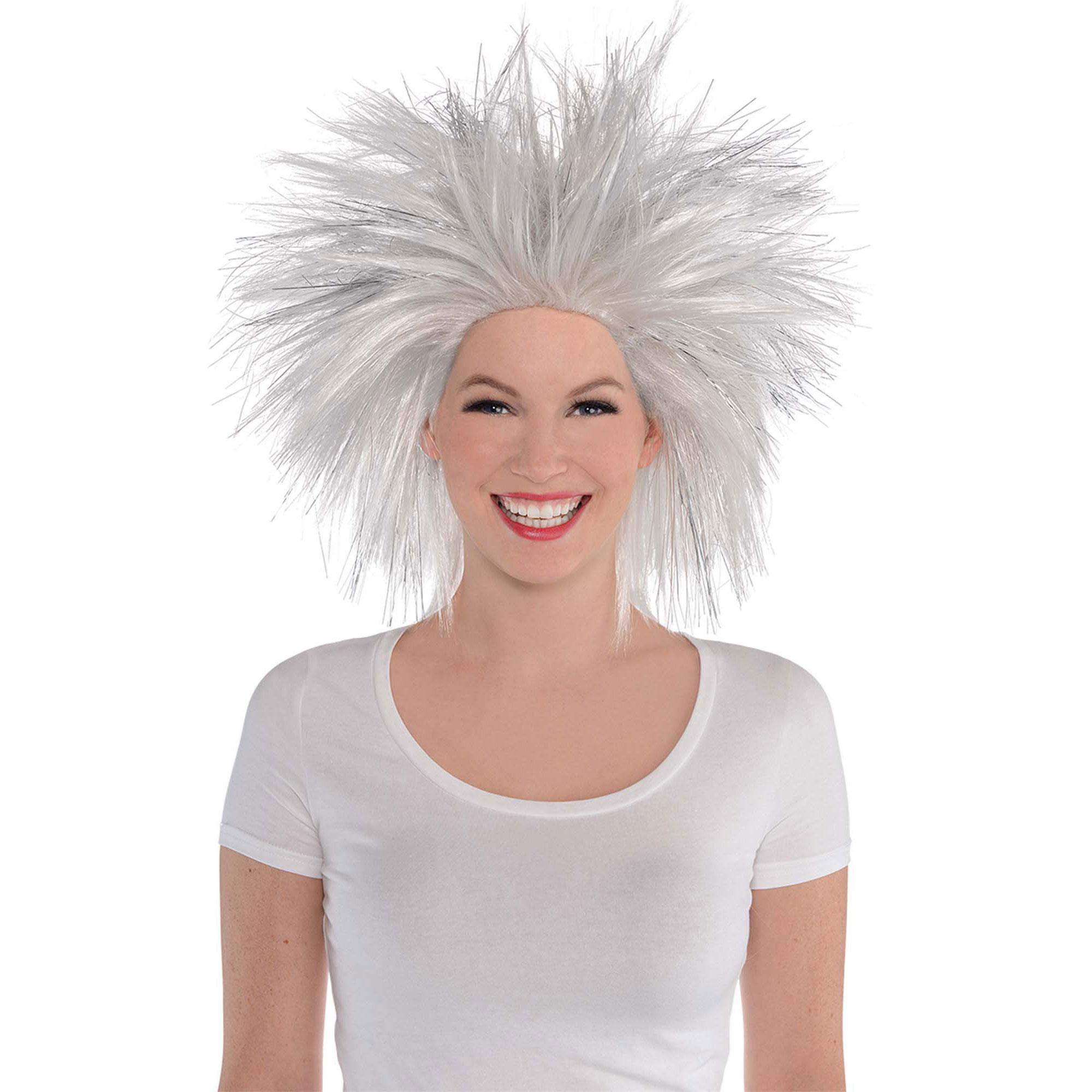 Silver Crazy Wig Costumes & Apparel - Party Centre - Party Centre