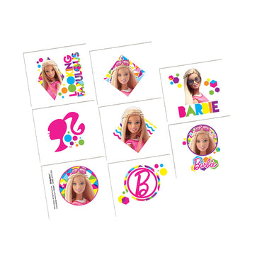 Barbie Sparkle Tattoos 8 Sheets Party Favors - Party Centre - Party Centre
