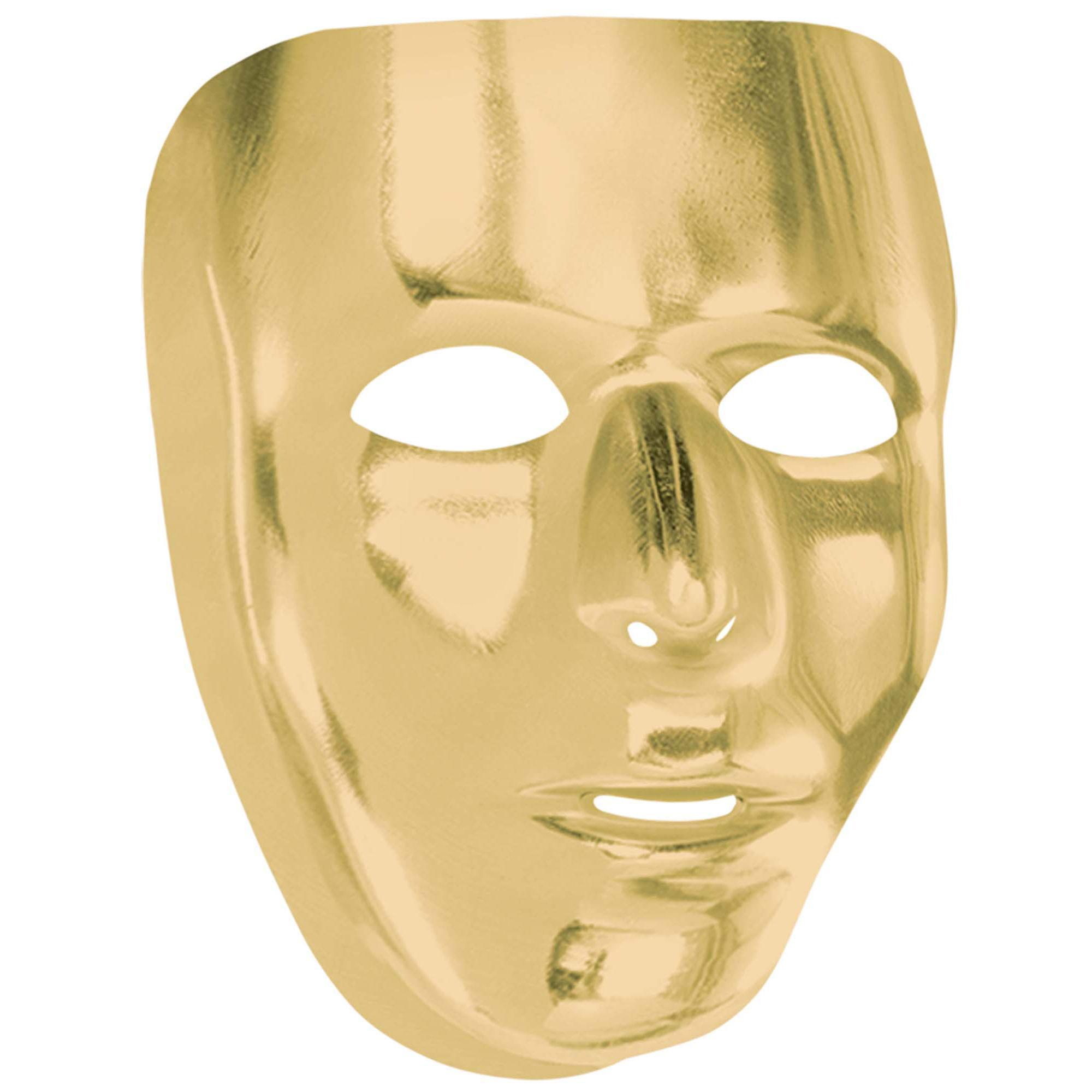 Gold Full Face Mask Costumes & Apparel - Party Centre - Party Centre