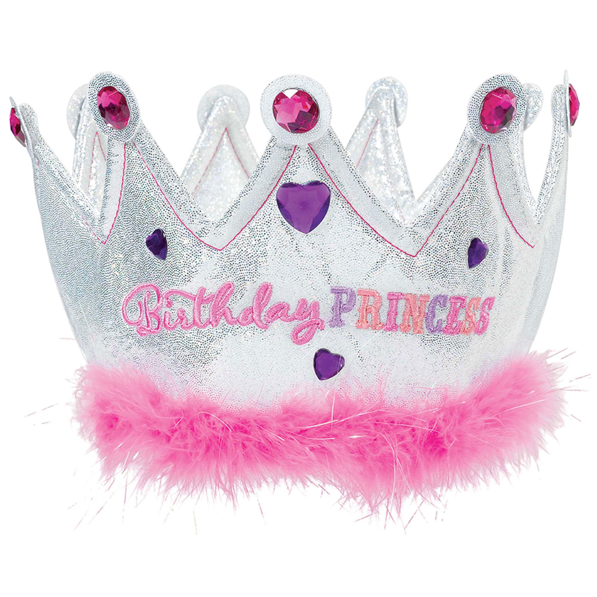 Birthday Princess Fabric Crown Costumes & Apparel - Party Centre - Party Centre