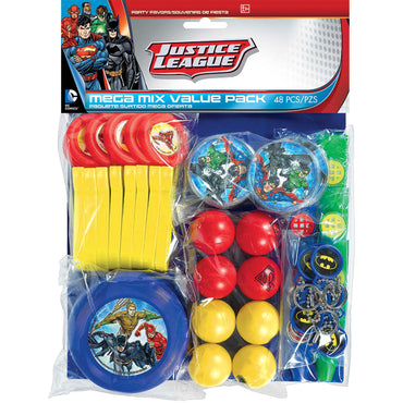 Justice League Mega Mix Value Pack Favors 48pcs Party Favors - Party Centre - Party Centre