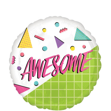 Awesome Party Foil Balloon 45cm Balloons & Streamers - Party Centre - Party Centre