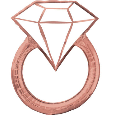 Blush Wedding Ring SuperShape Balloon Balloons & Streamers - Party Centre - Party Centre