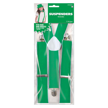 Green Suspenders Costumes & Apparel - Party Centre - Party Centre