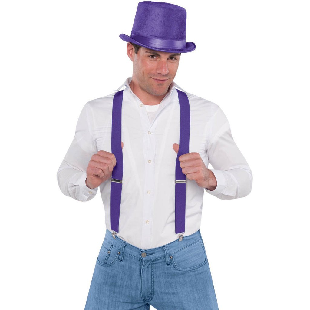 Purple Suspenders Costumes & Apparel - Party Centre - Party Centre