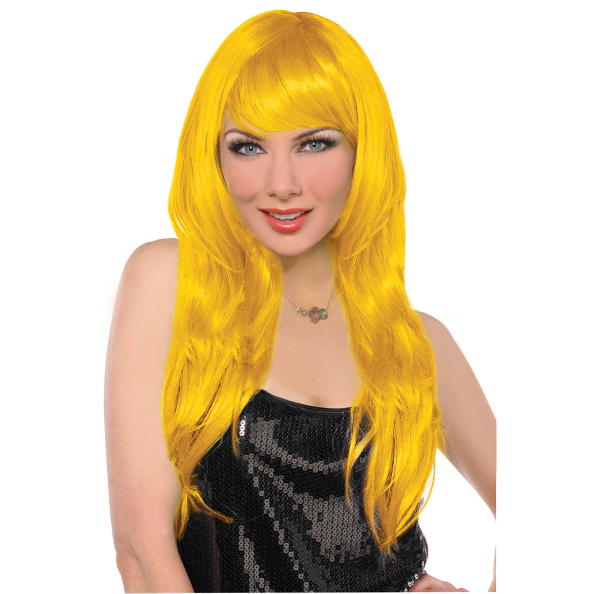 Glamorous Yellow Wig Costumes & Apparel - Party Centre - Party Centre