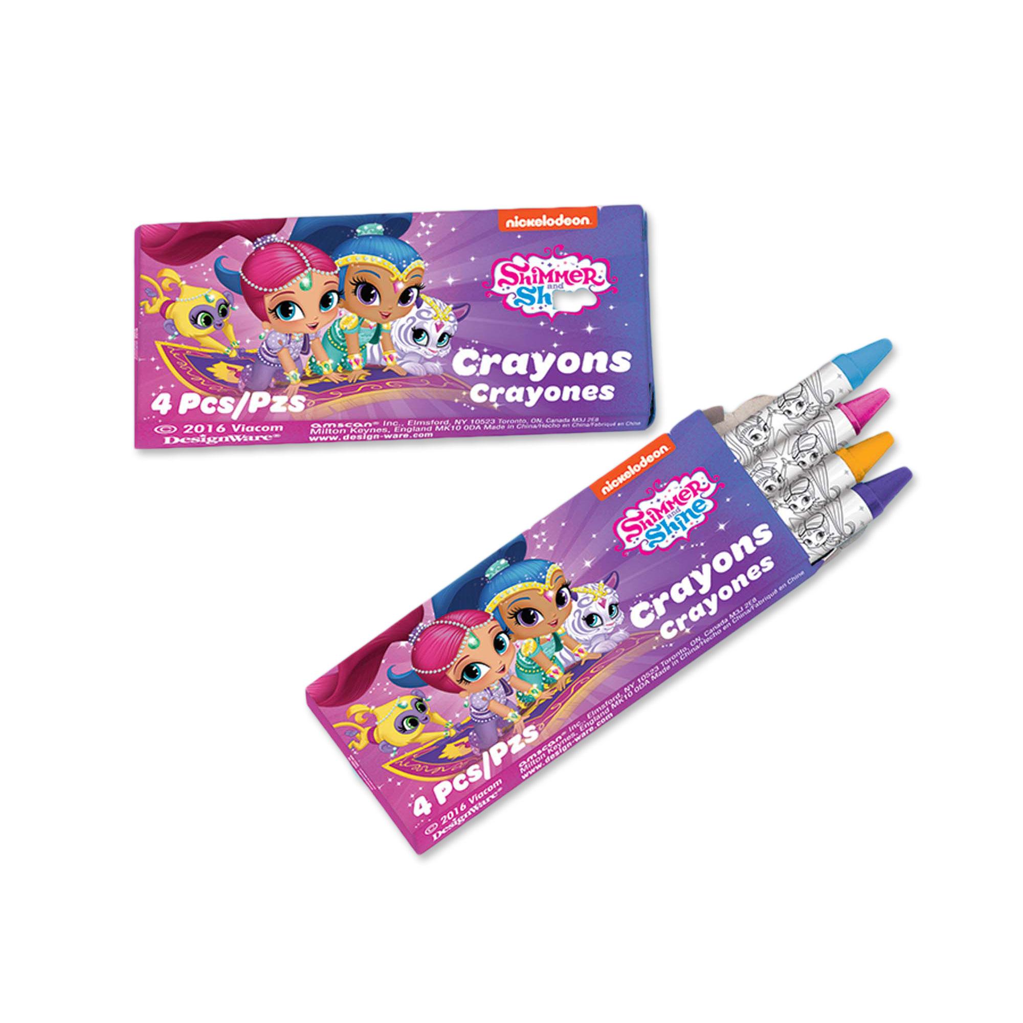 Shimmer and Shine Packaged Crayons 12packs Party Favors - Party Centre - Party Centre