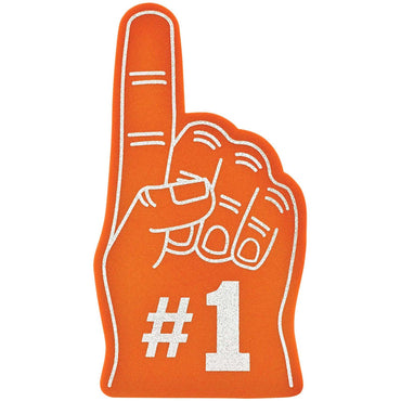 Orange Spirit Foam Finger Party Accessories - Party Centre - Party Centre