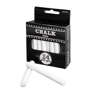 White Wedding Signs Chalks 24pcs Decorations - Party Centre - Party Centre