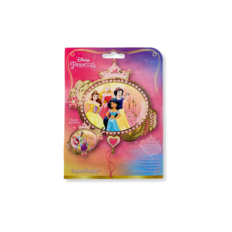 بالون مجسم كبير بتصميم مجموعة ديزني برينسيس ونس ابون أ تايم مقاس 86×81 سم 
