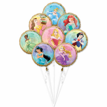 Princess Once Upon A Time Balloon Bouquet 5pcs Balloons & Streamers - Party Centre - Party Centre