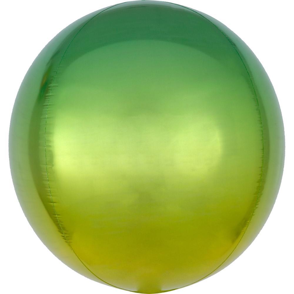 Ombre Yellow & Green Orbz Balloon 15x16in Balloons & Streamers - Party Centre - Party Centre