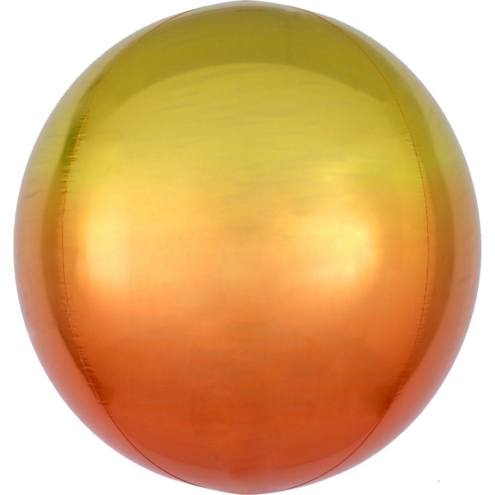 Ombre Yellow & Orange Orbz Balloon 15x16in Balloons & Streamers - Party Centre - Party Centre