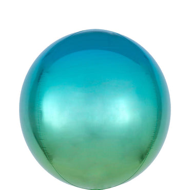 Ombre Blue & Green Orbz Foil Balloon 38x40cm Balloons & Streamers - Party Centre - Party Centre