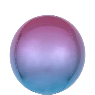 Ombre Puple & Blue Orbz Foil Balloon 38x40cm Balloons & Streamers - Party Centre - Party Centre
