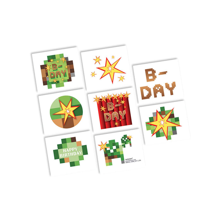 TNT Party! Tattoo Favors 8 Sheets Party Favors - Party Centre