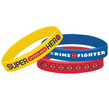 Spider-Man Rubber Bracelets 6pcs Party Favors - Party Centre - Party Centre