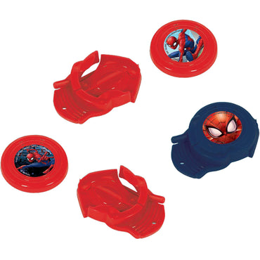 Spider-Man Webbed Mini Disc Shooter 12pcs Party Favors - Party Centre - Party Centre