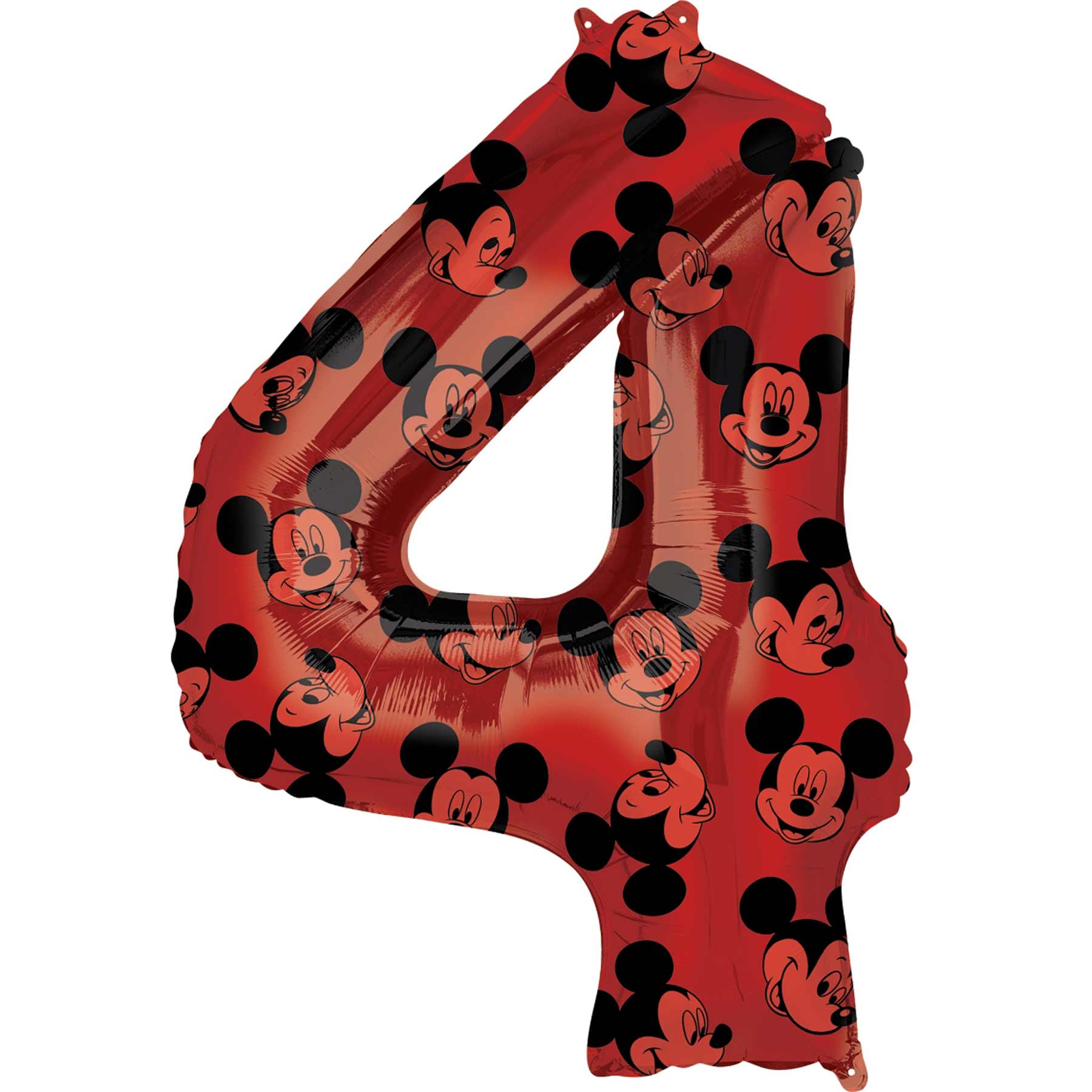 Mickey Mouse Number 4 Red SuperShape Balloon 60x91cm Balloons & Streamers - Party Centre - Party Centre
