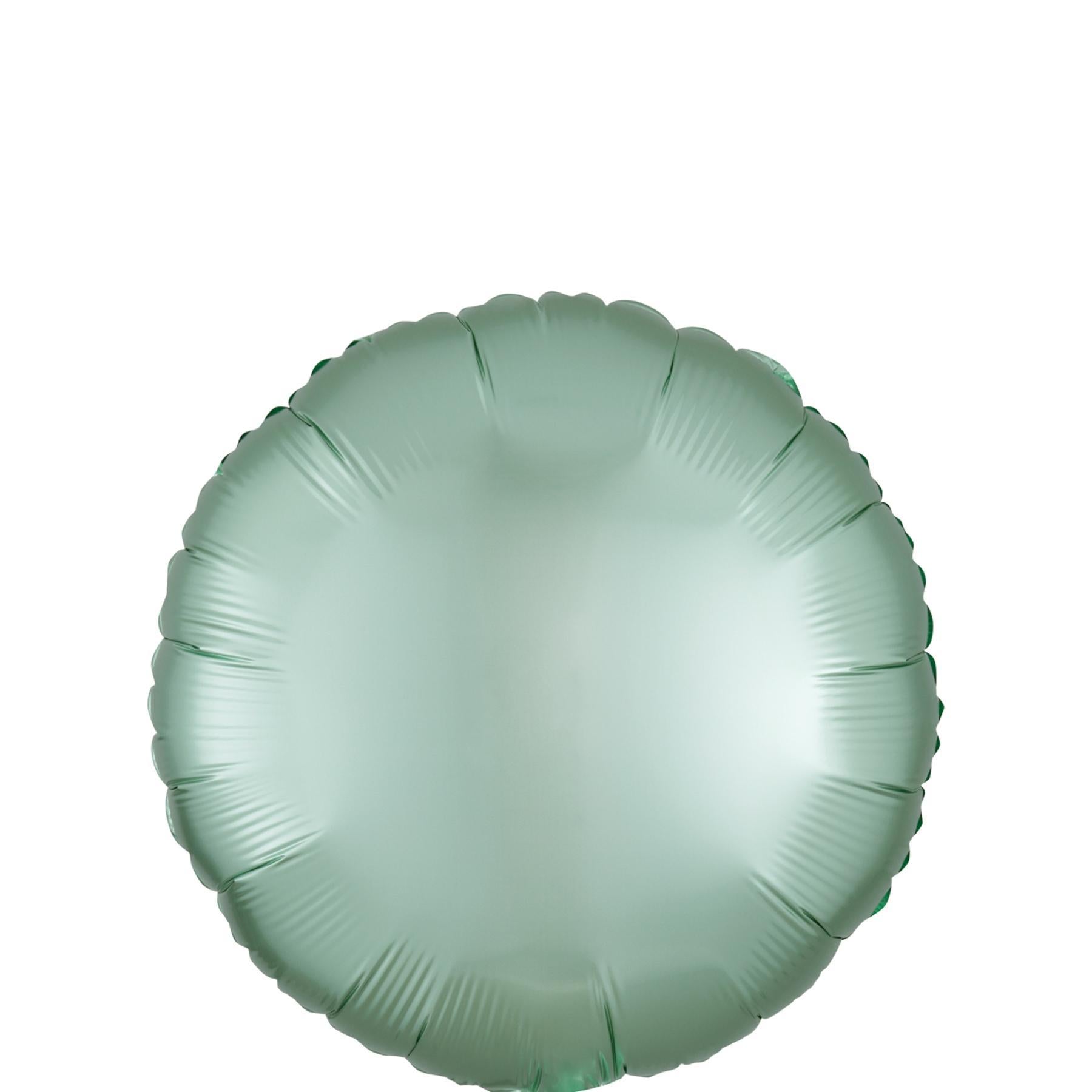 Mint Green Circle Satin Luxe Foil Balloon 45cm Balloons & Streamers - Party Centre - Party Centre