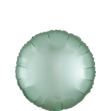 Mint Green Circle Satin Luxe Foil Balloon 45cm Balloons & Streamers - Party Centre - Party Centre