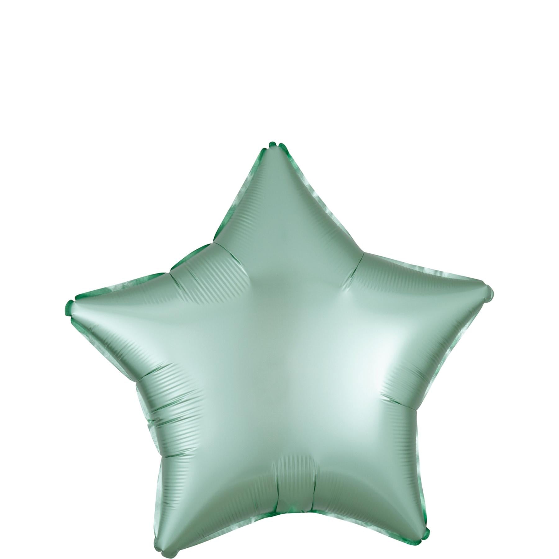 Mint Green Star Satin Luxe Foil Balloon 45cm Balloons & Streamers - Party Centre - Party Centre