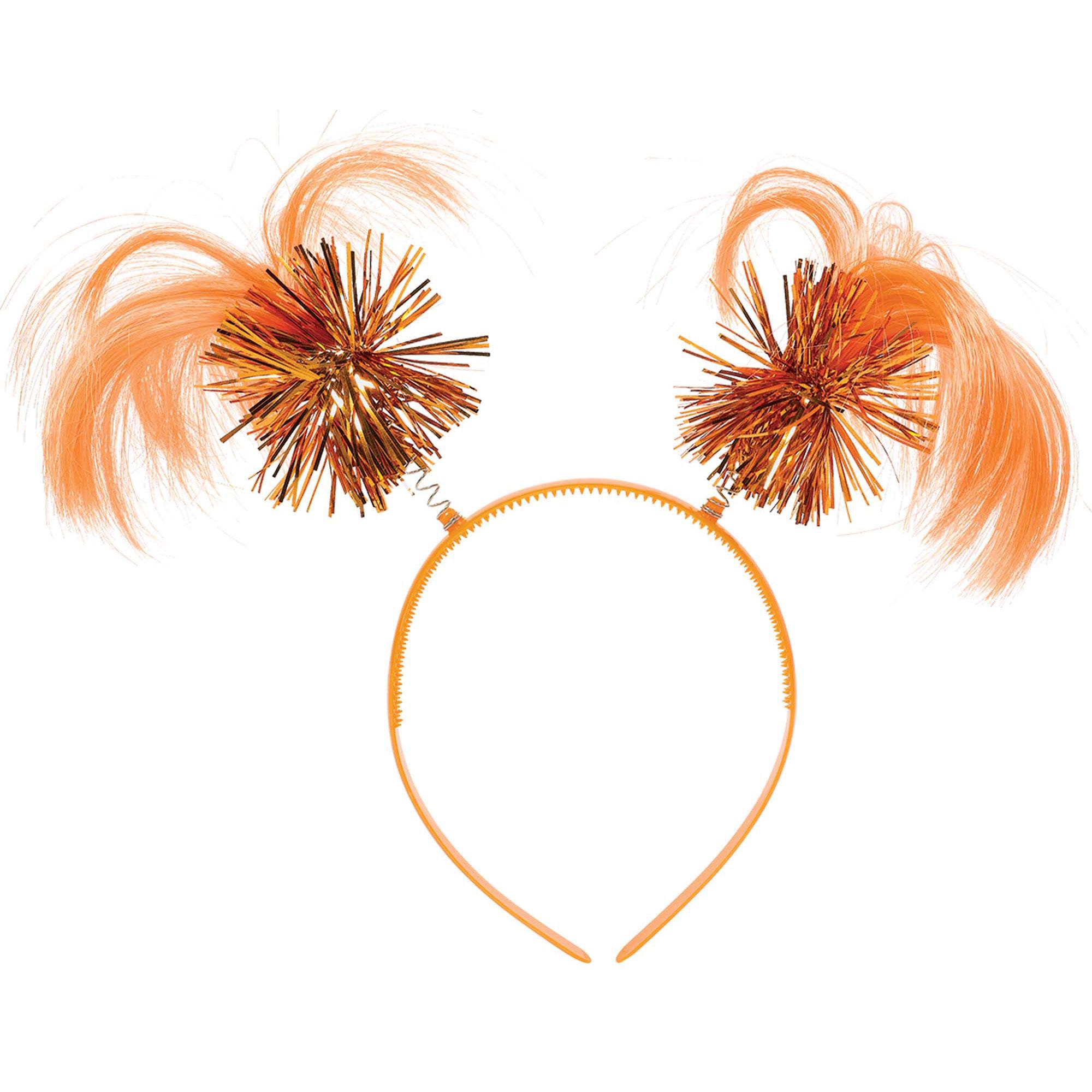 Head Bopper Ponytail Orange Costumes & Apparel - Party Centre - Party Centre