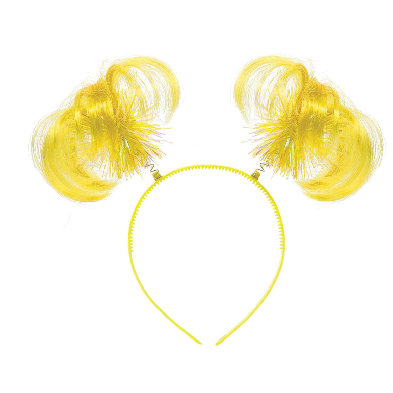 Head Bopper Ponytail Yellow Costumes & Apparel - Party Centre