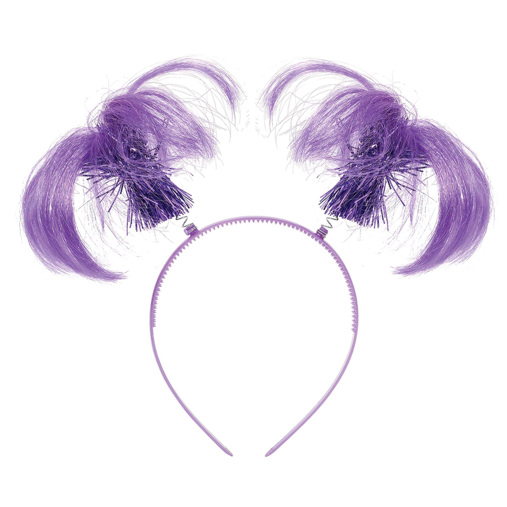 Head Bopper Ponytail Purple Costumes & Apparel - Party Centre - Party Centre