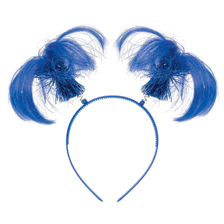 Head Bopper Ponytail Blue Costumes & Apparel - Party Centre