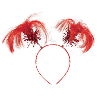 Head Bopper Ponytail Red Costumes & Apparel - Party Centre - Party Centre