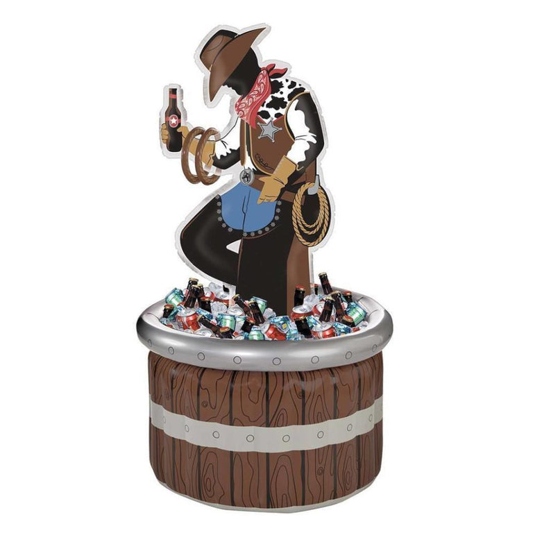 Western Inflatable Cooler Candy Buffet - Party Centre