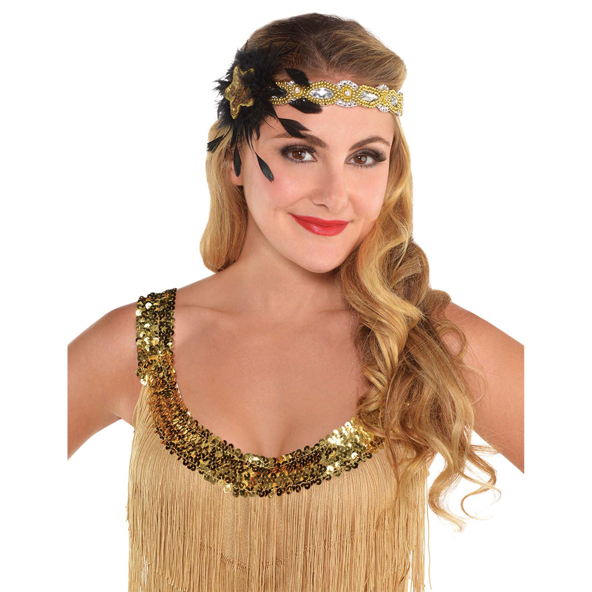Glitz & Glam Sequined Headband Costumes & Apparel - Party Centre - Party Centre