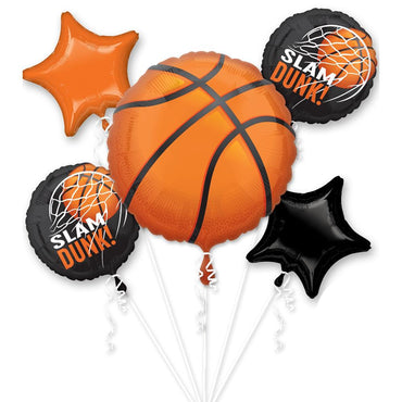 Nothin' but Net Balloon Bouquet 5pcs Balloons & Streamers - Party Centre - Party Centre