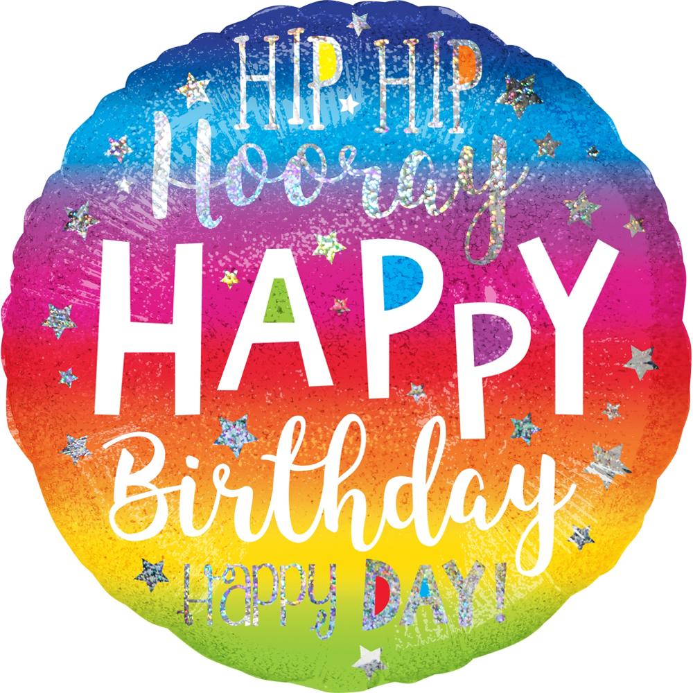 Hip Hip Hooray Birthday Jumbo Foil Balloon 71cm Balloons & Streamers - Party Centre - Party Centre