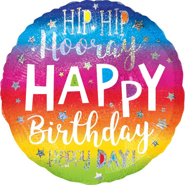 Hip Hip Hooray Birthday Jumbo Foil Balloon 71cm Balloons & Streamers - Party Centre - Party Centre