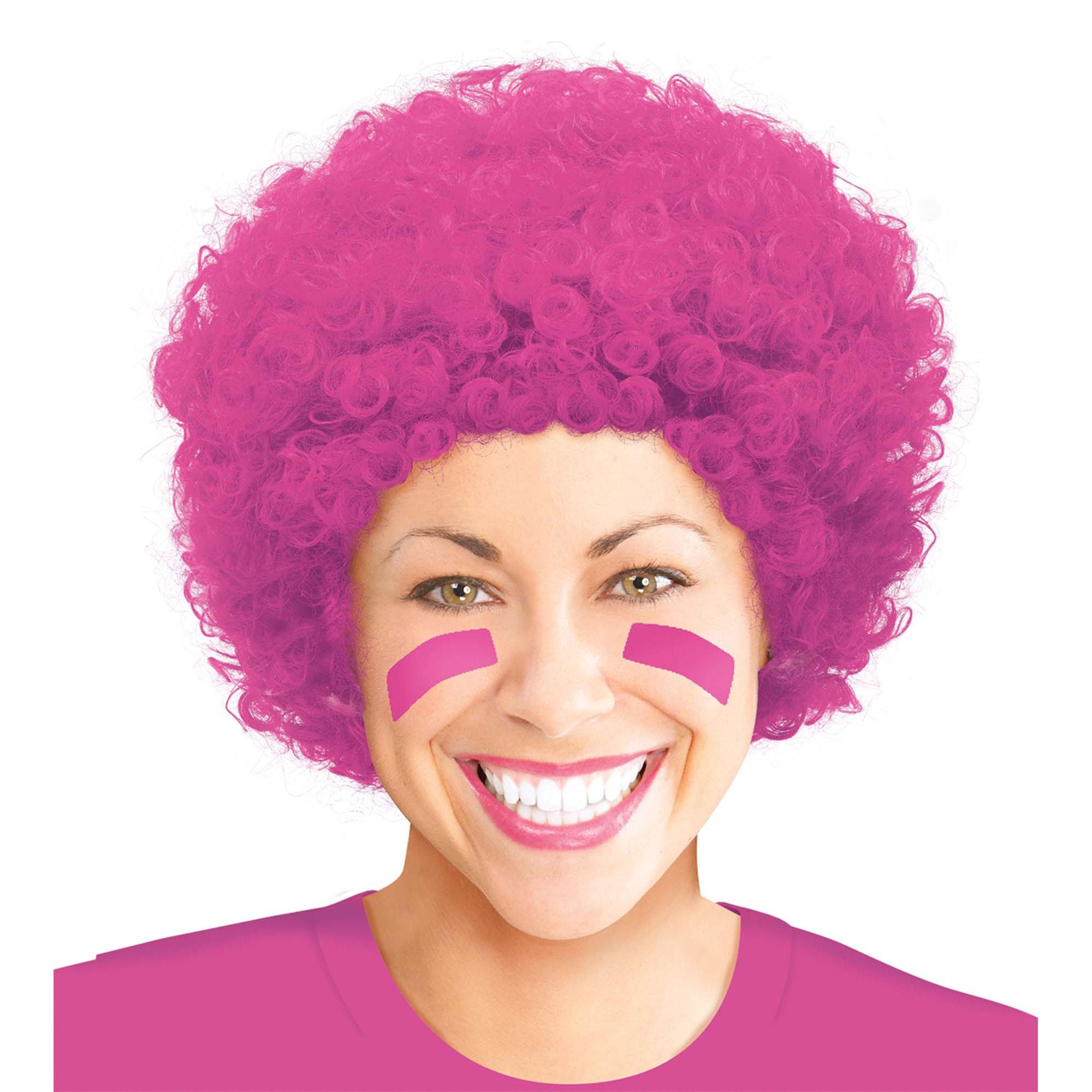 Curly Wig Pink Costumes & Apparel - Party Centre - Party Centre