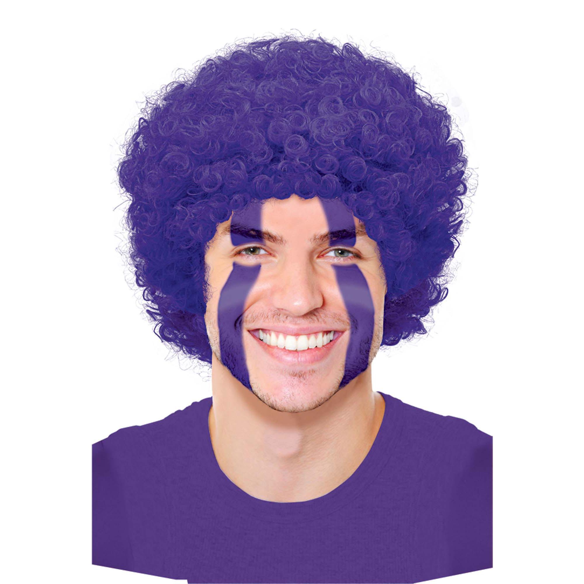 Purple Curly Wig Costumes & Apparel - Party Centre - Party Centre