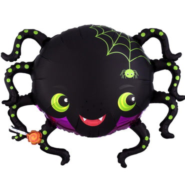 Spider Satin Infused SuperShape 73x58cm Balloons & Streamers - Party Centre - Party Centre