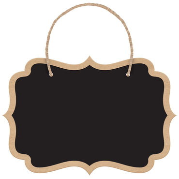 Chalkboard Hanging Wood Sign 8pcs Decorations - Party Centre - Party Centre