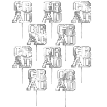 Grad Electroplated Plastic Picks 10pcs Candy Buffet - Party Centre - Party Centre