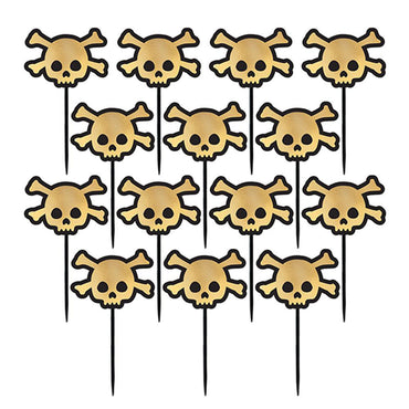 Skull Party Plastic Picks 2.5in, 36pcs Party Accessories - Party Centre - Party Centre