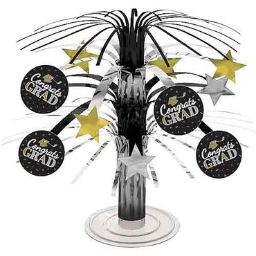 Congrats Grad Centerpiece Wood Picks & Hot Stamped Paper 6pcs - Party Centre