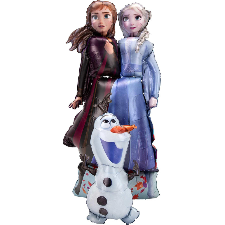 Frozen 2 Elsa, Anna and Olaf Airwalkers Balloon 68x147cm Balloons & Streamers - Party Centre