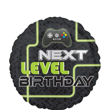 Level Up Birthday Foil Balloon 45cm Balloons & Streamers - Party Centre - Party Centre