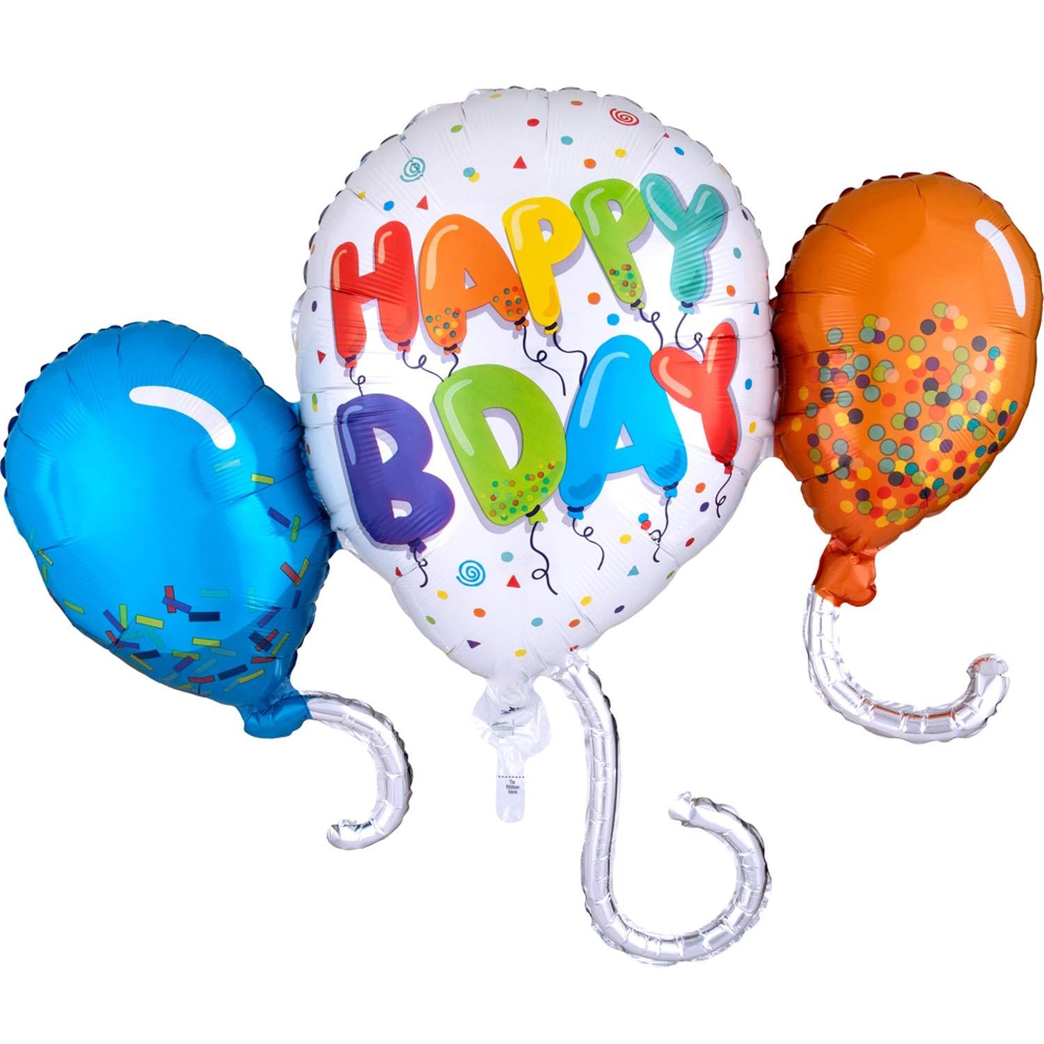 Birthday Celebration SuperShape Balloon 86x73cm Balloons & Streamers - Party Centre - Party Centre