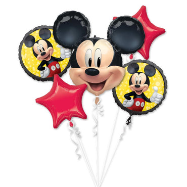 Mickey Mouse Forever Balloon Bouquet 5pcs Balloons & Streamers - Party Centre - Party Centre