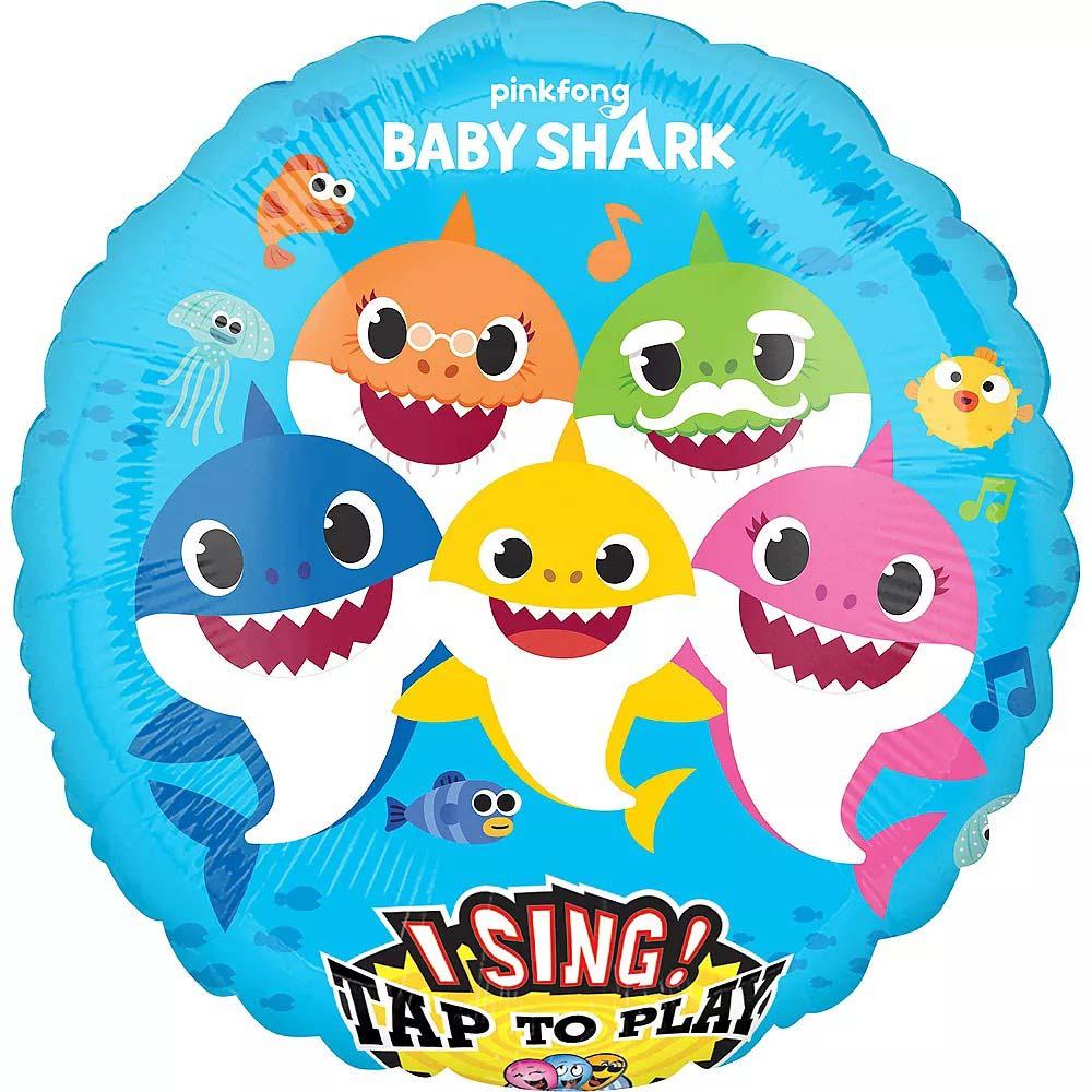 Baby Shark Sing-A-Tune Foil Balloon 71cm Balloons & Streamers - Party Centre - Party Centre